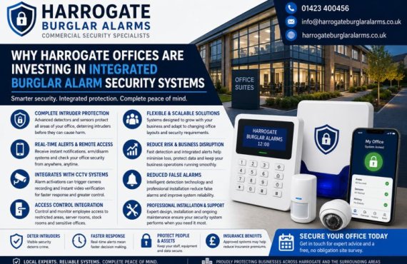 Why Harrogate Offices Are Investing in Integrated Burglar Alarm Systems
