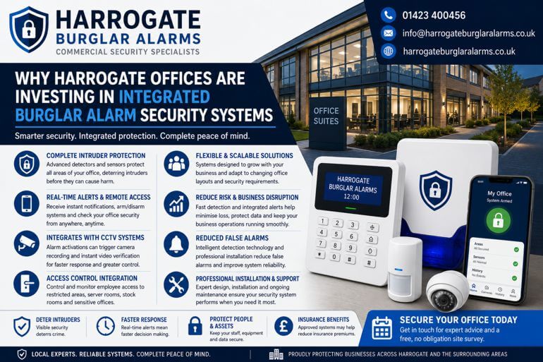 Why Harrogate Offices Are Investing in Integrated Burglar Alarm Systems